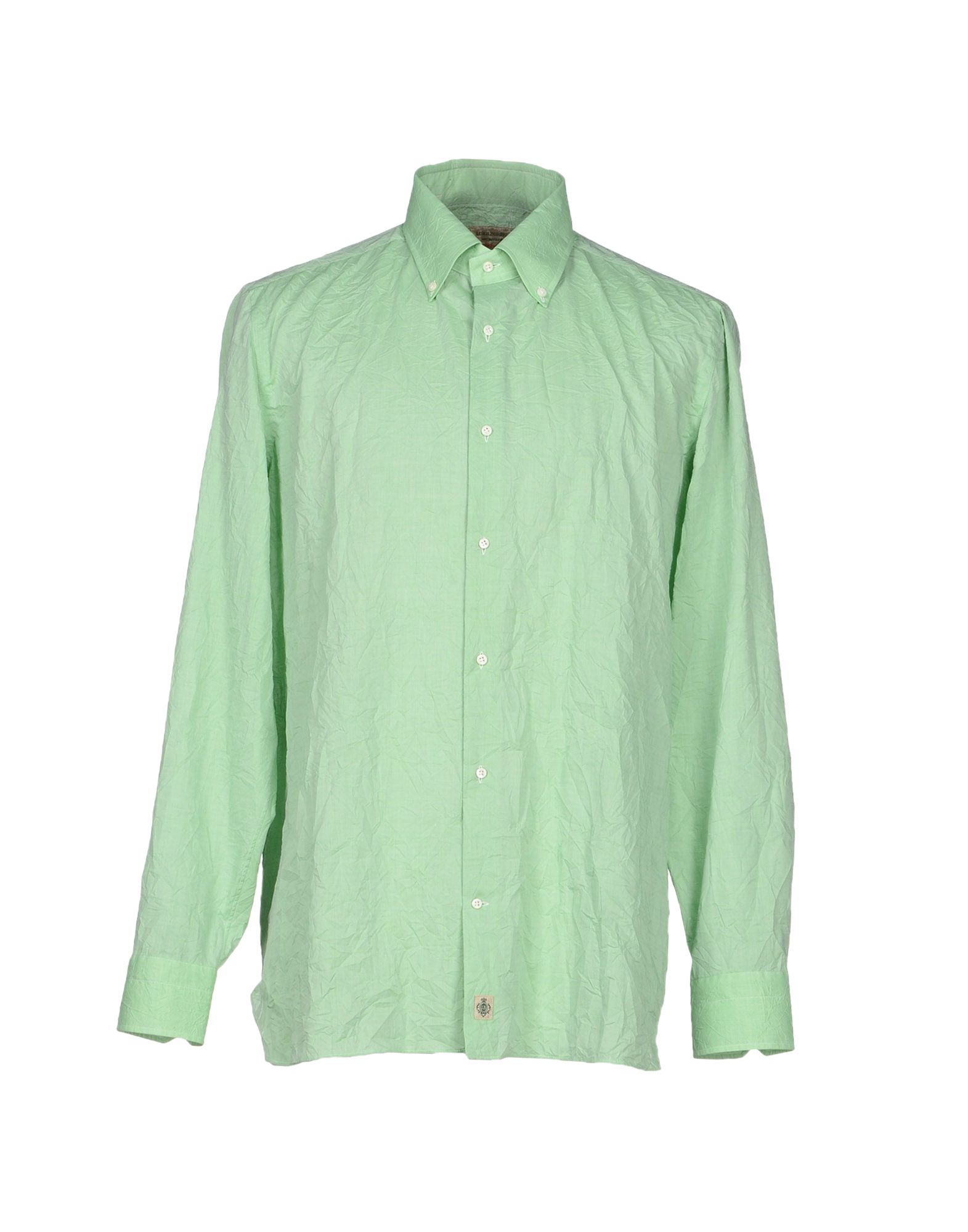 Luigi borrelli napoli Shirt in Green for Men (Light green) | Lyst