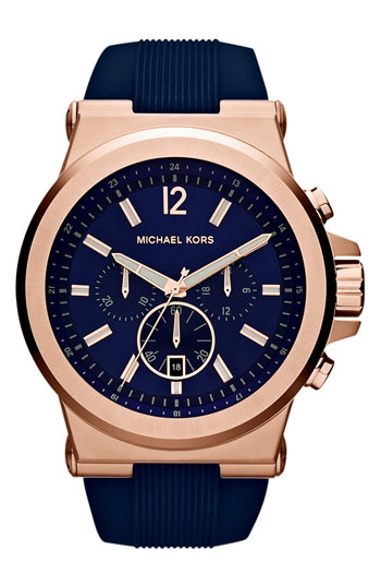 Michael Michael Kors Michael Kors 'dylan' Chronograph Silicone Strap ...