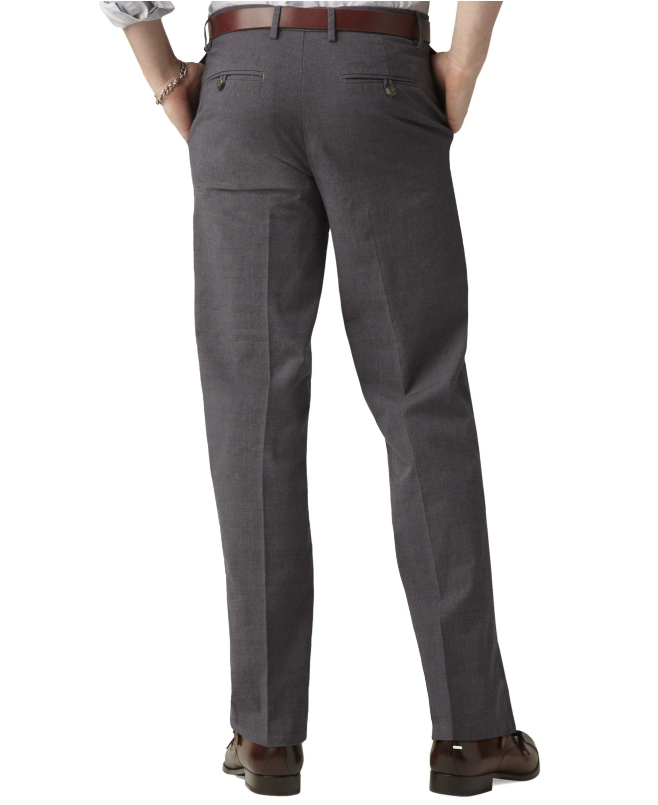 Lyst - Dockers D3 Classic Fit Iron Free Flat Front Pants in Gray for Men