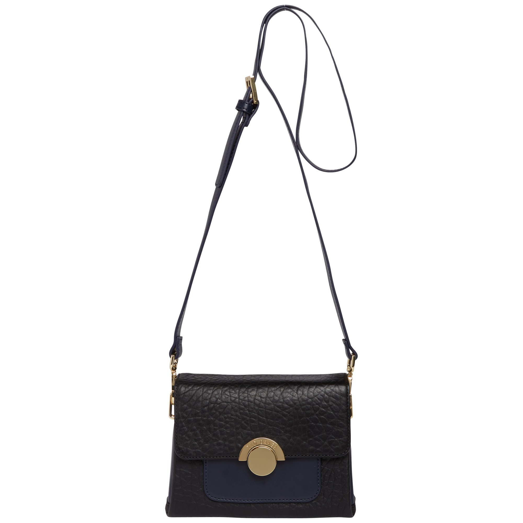 Ted baker Leaha Mini Leather Shoulder Bag in Black | Lyst