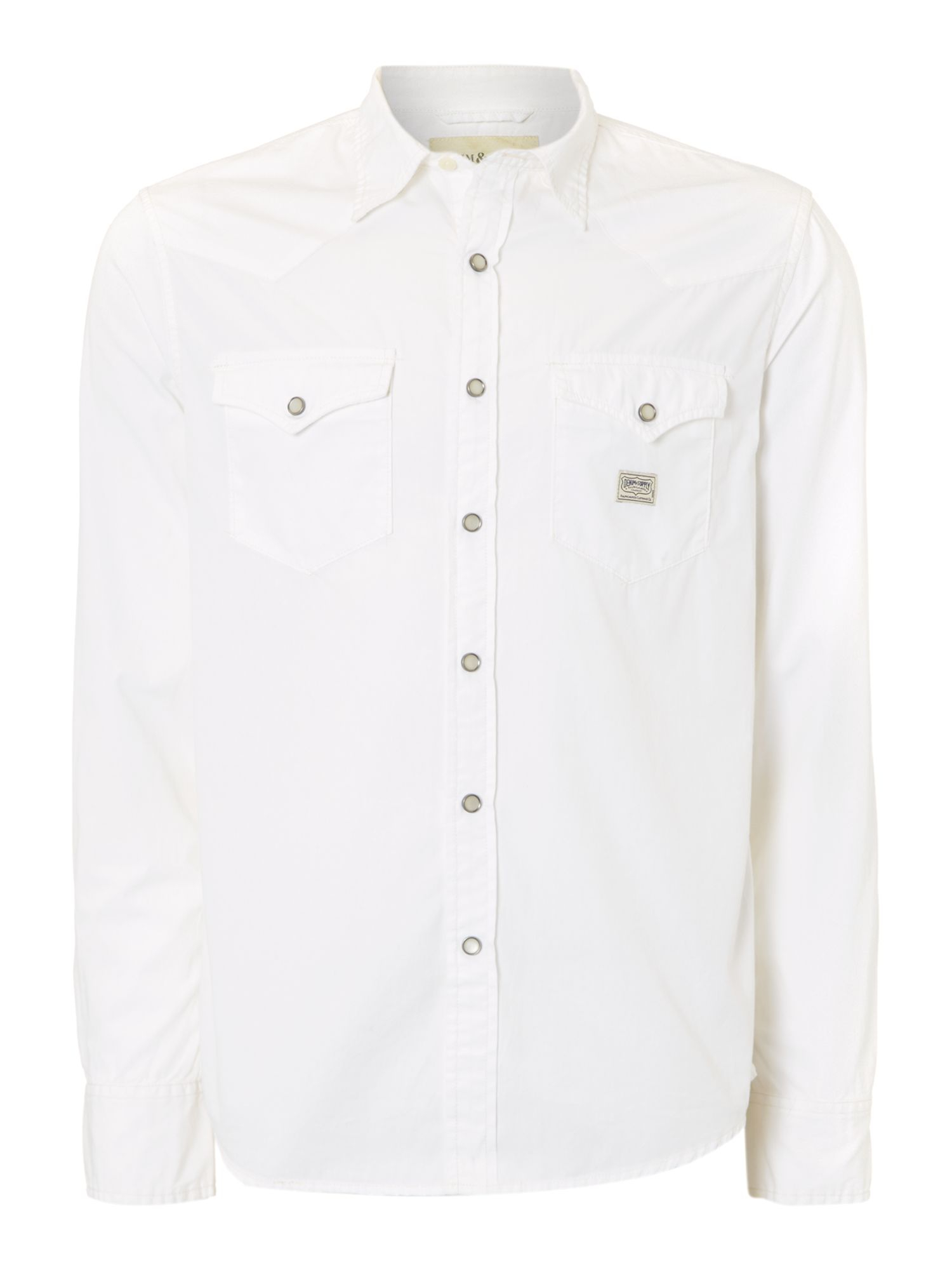 Denim & supply ralph lauren Long Sleeve Western Shirt in White for Men ...