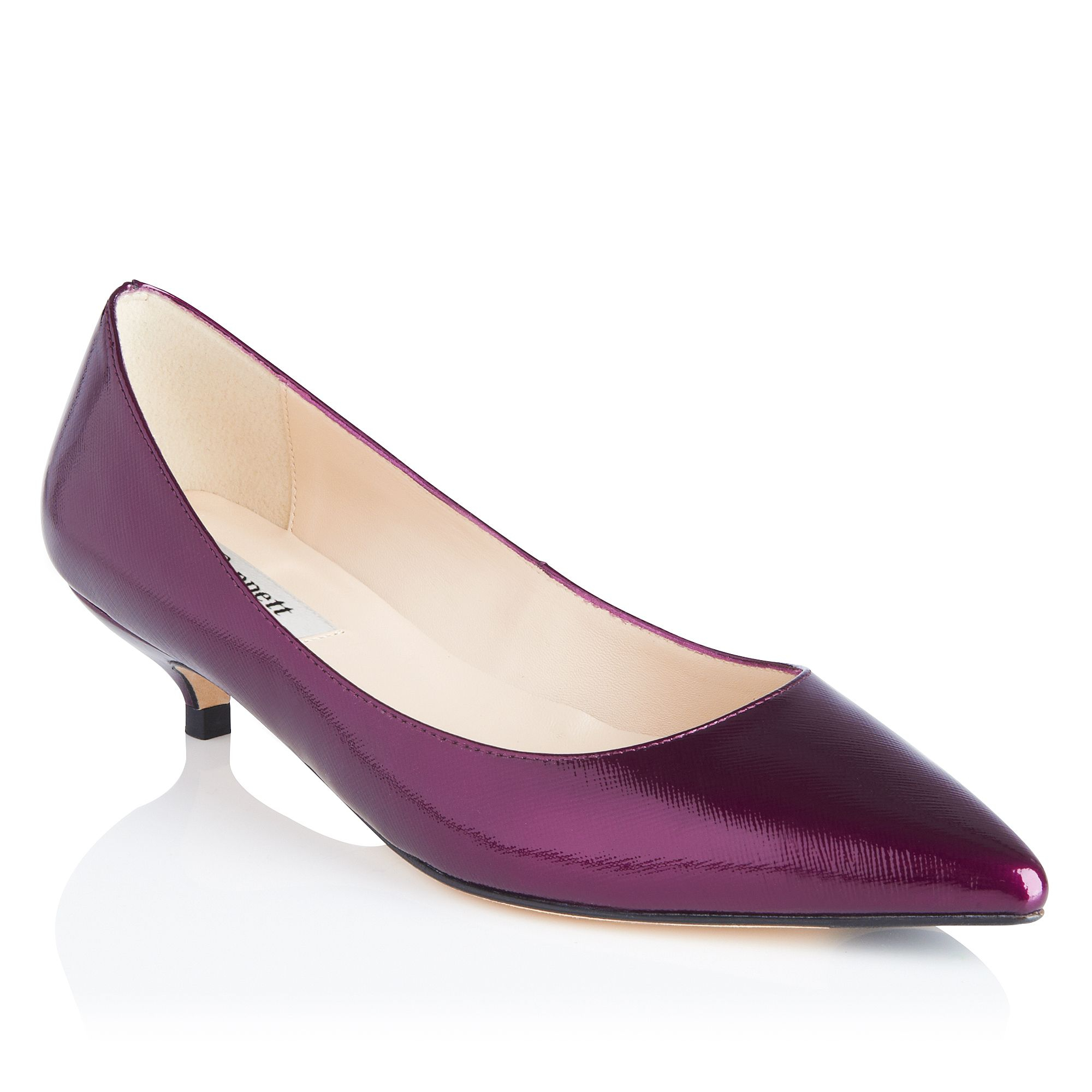 mauve kitten heel shoes