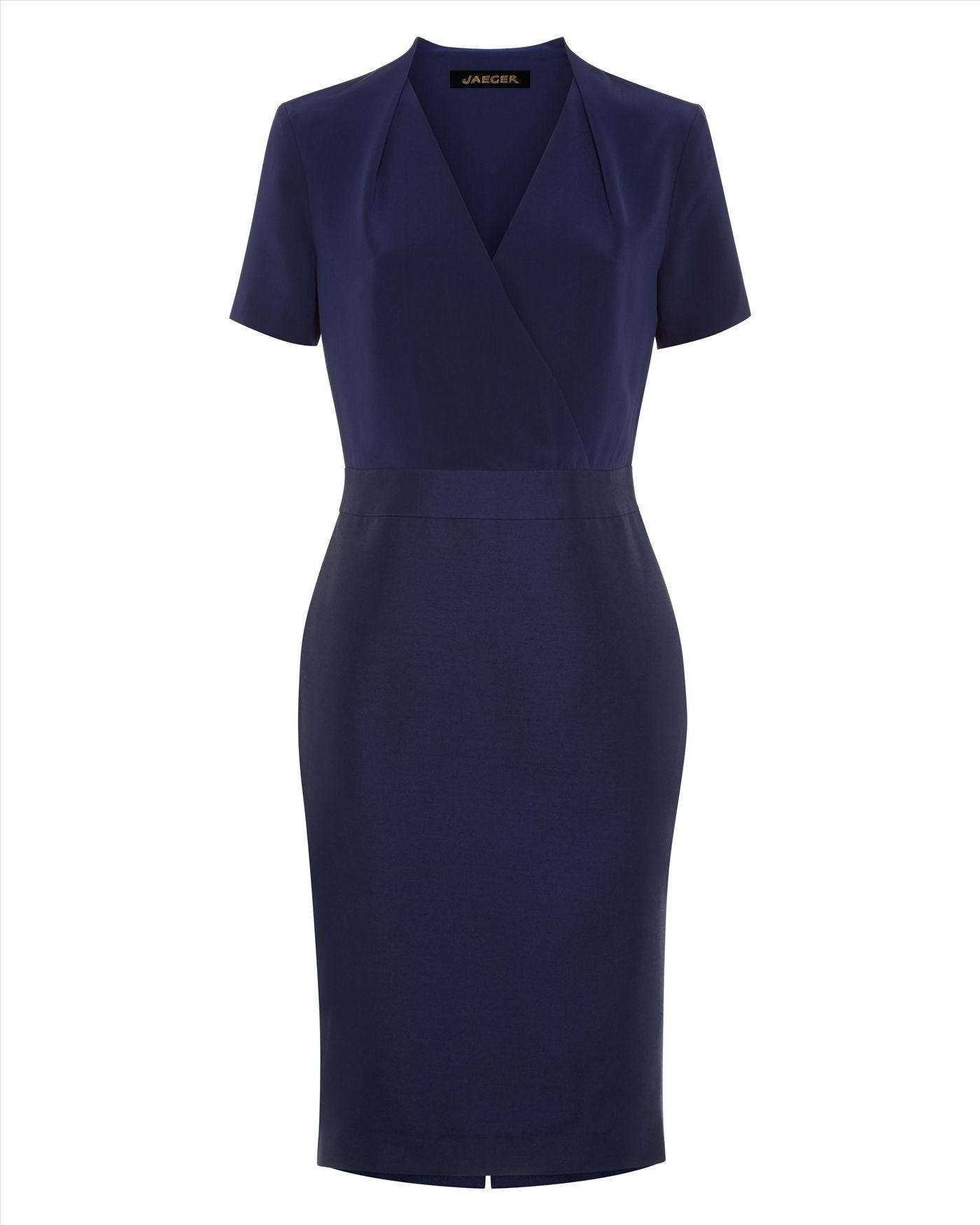 Lyst - Jaeger Silk Wool Tailored Dress in Blue