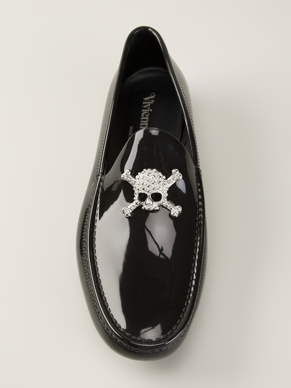 Lyst Vivienne Westwood Skull and Crossbones Embellished Loafers in