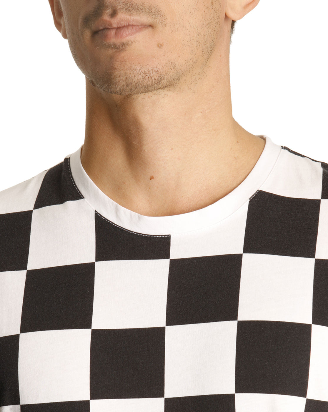 Hugo Black And White Checkerboard T-shirt in White for Men (black) | Lyst