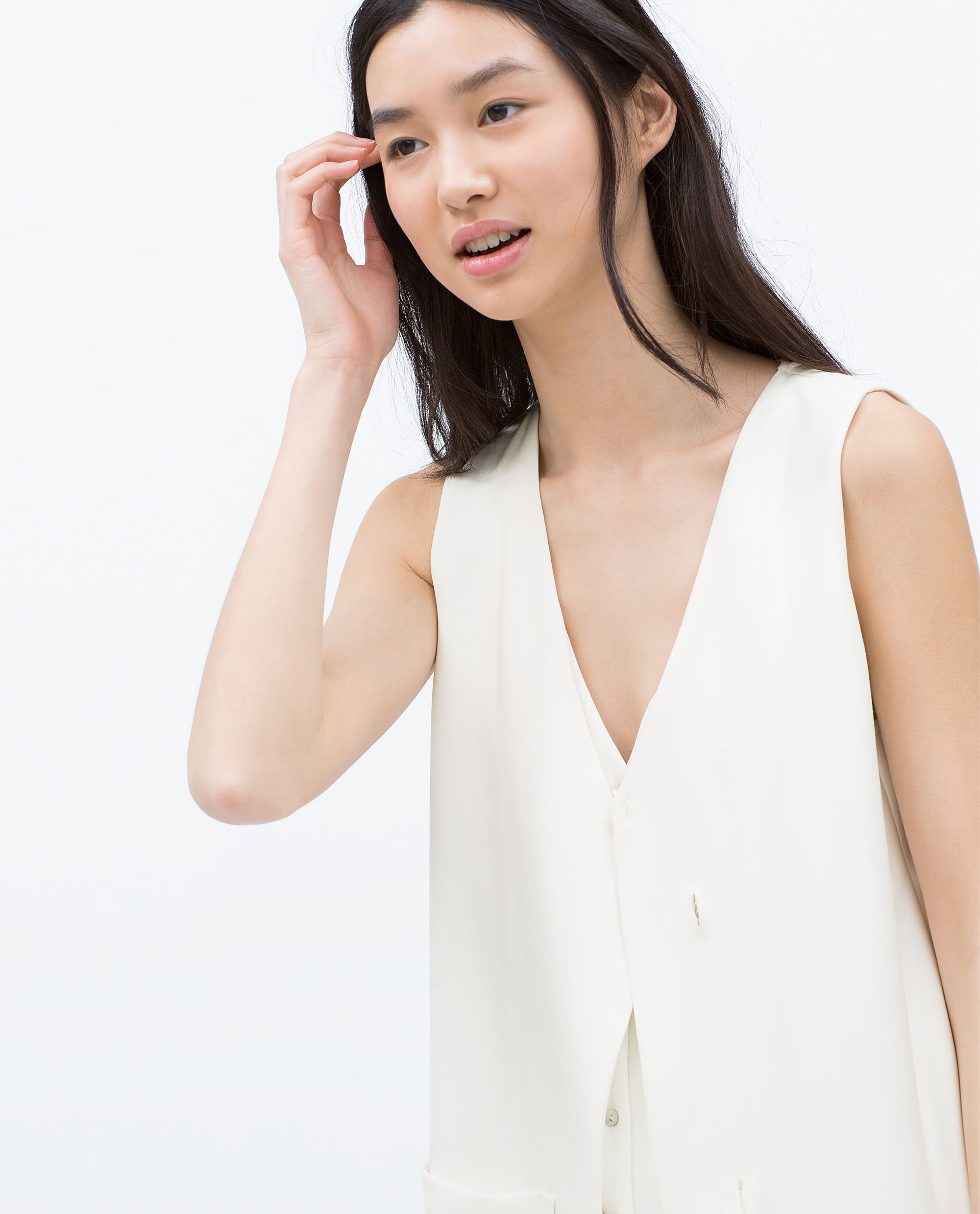 Zara Crossover Front Jumpsuit in White (Offwhite) Lyst