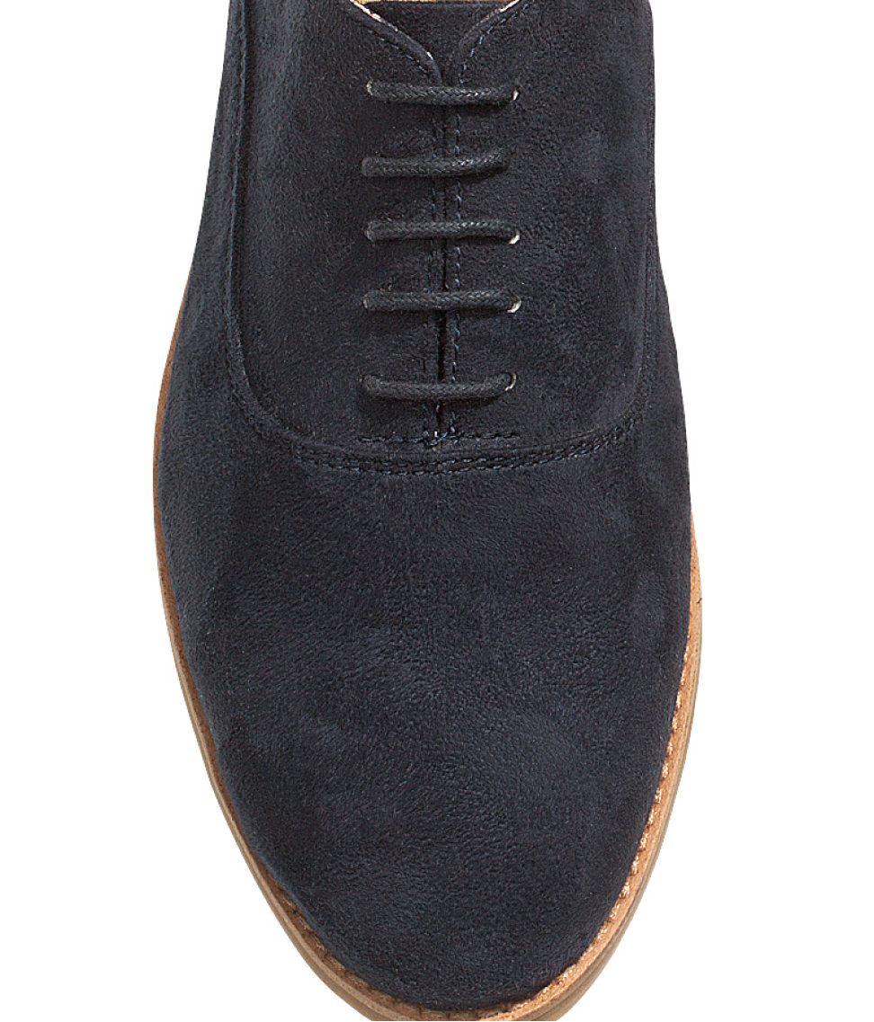 Lyst H&amp;M Imitation Suede Shoes in Blue for Men
