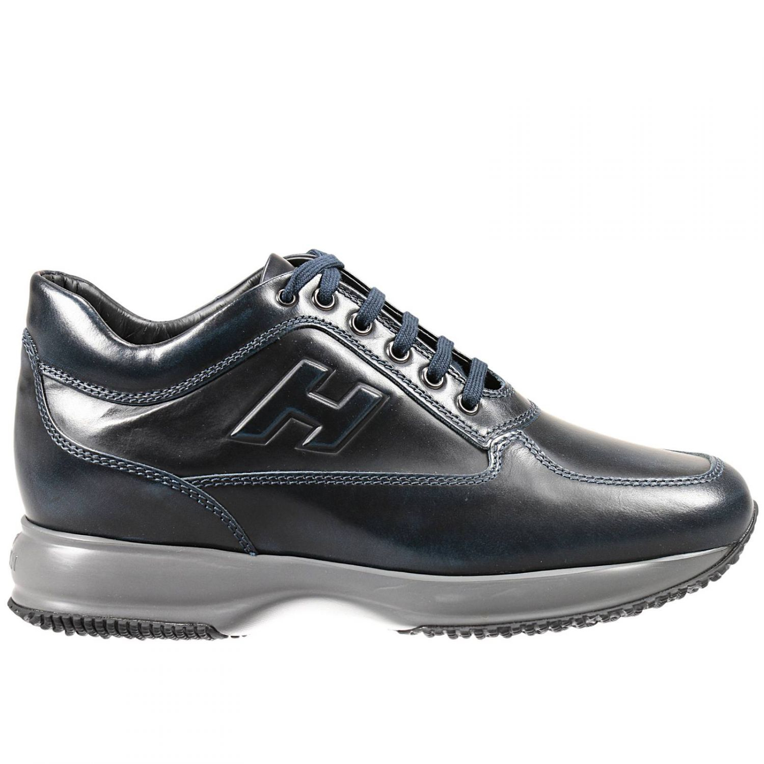 Lyst - Hogan Sneakers Interactive H In Relief Leather in Blue for Men