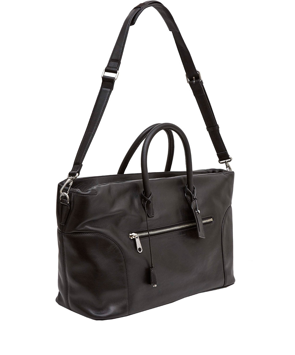 Lyst Marc By Jacobs Black Tony Weekender Leather Bag In Gallery Men S Weekend Bags