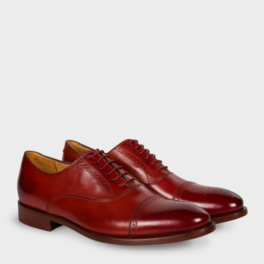 Paul smith Women'S Oxblood Leather 'Bertie' Brogues in Red ...