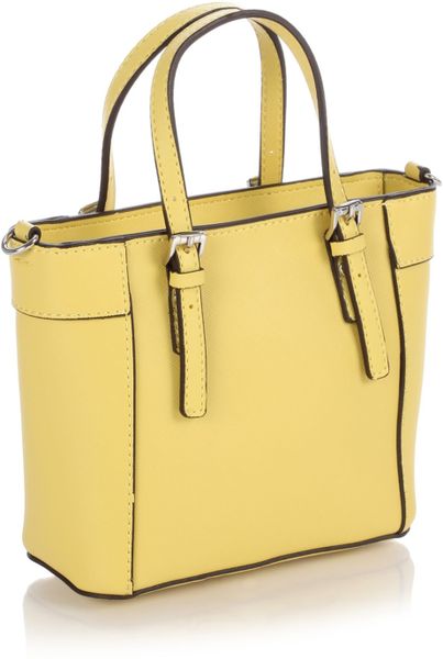 Guess Delaney Petite Classic Tote Bag in Yellow | Lyst