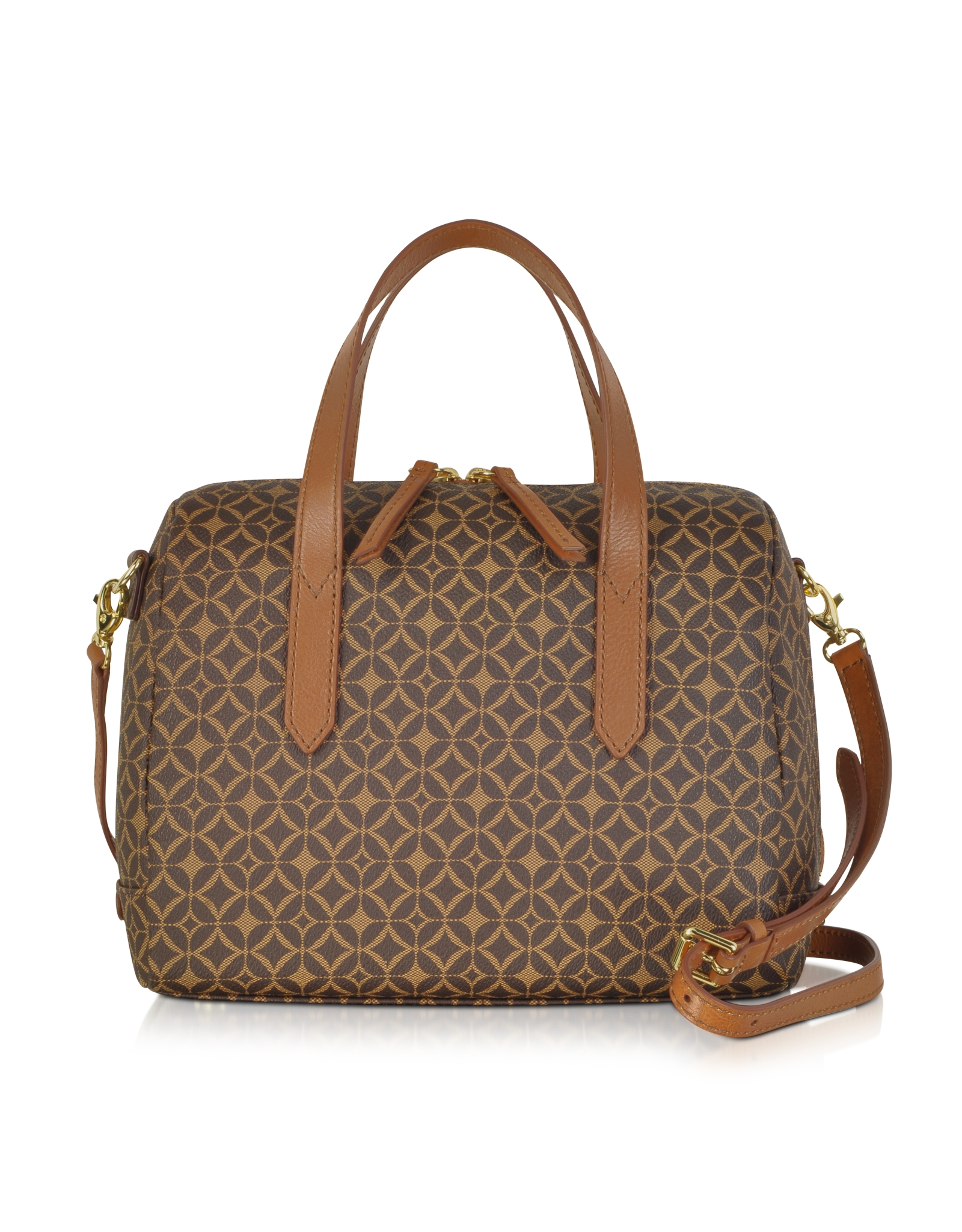 Lyst - Fossil Sydney Signature Satchel in Brown