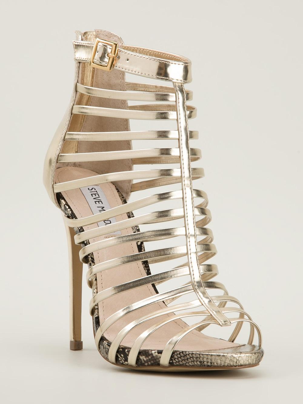 Steve madden Marnee Sandals in Metallic | Lyst
