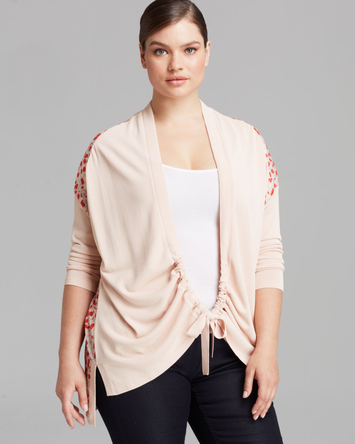 Marina rinaldi Plus Marmotta Cardigan in Pink | Lyst