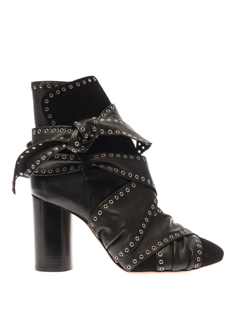 isabel marant black ankle boots
