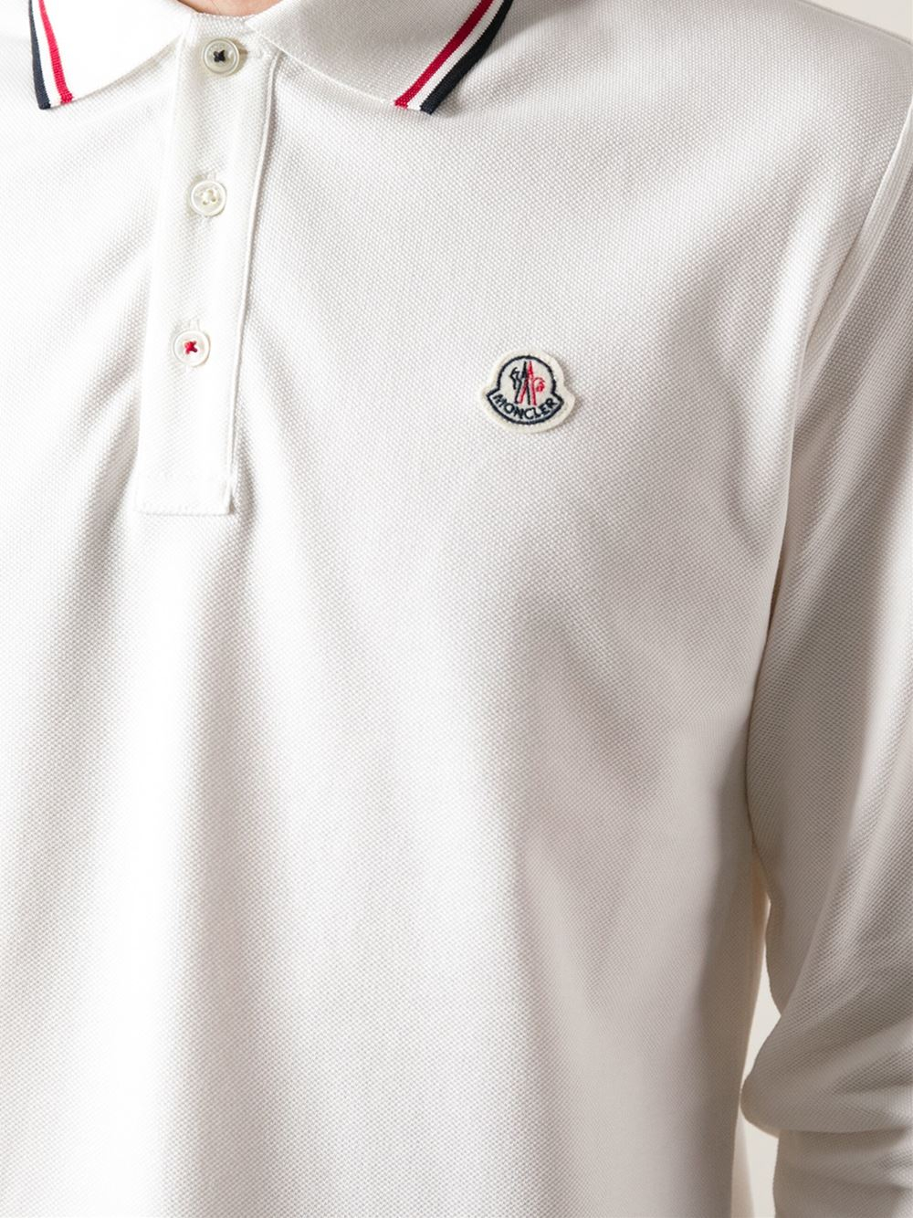 mens navy moncler polo