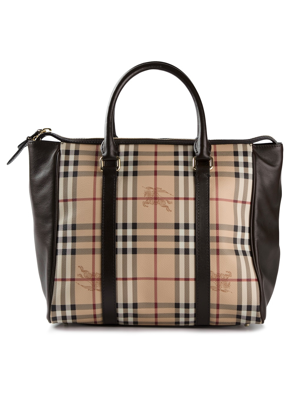 Lyst - Burberry Haymarket Tote in Natural