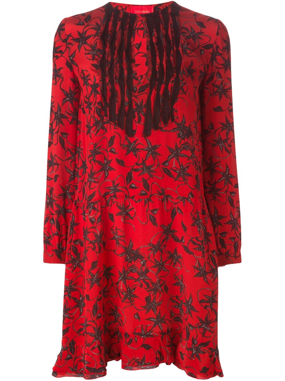 Zadig & Voltaire 'remus' Dress in Red - Lyst