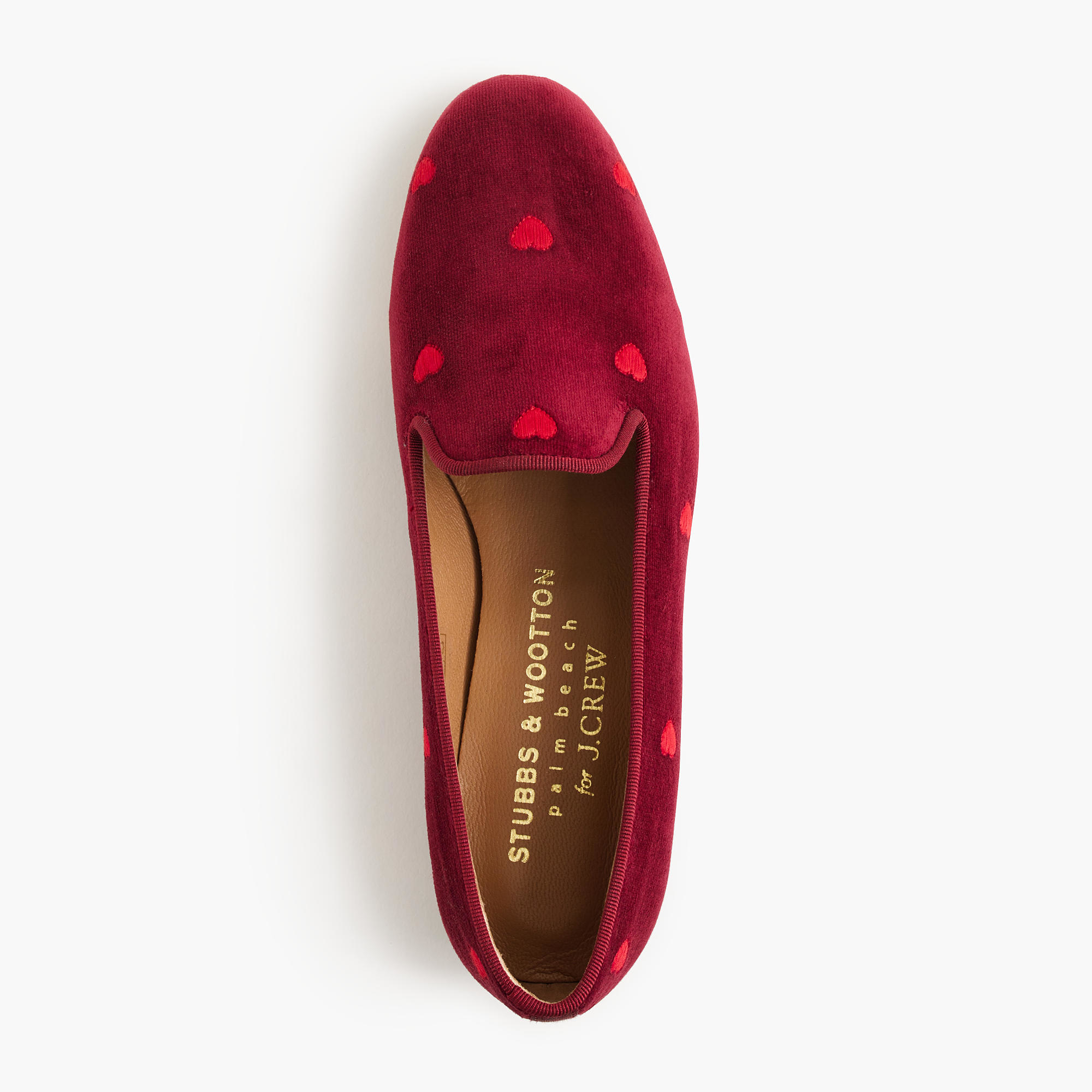 Lyst J.Crew Stubbs & Wootton Heart Slippers in Red