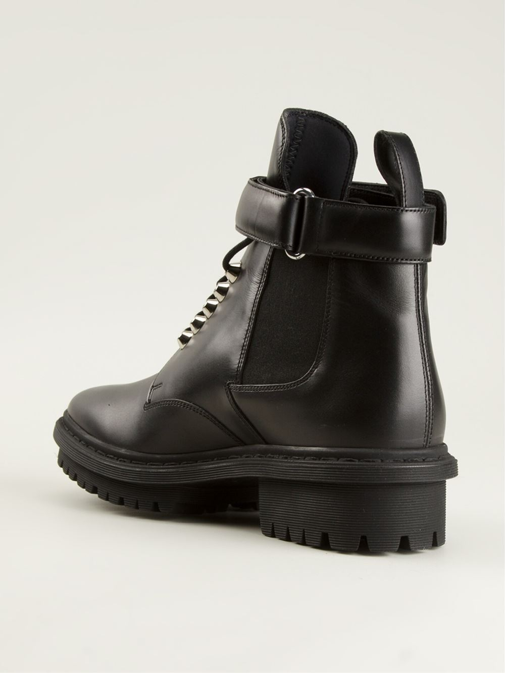 Lyst - Balenciaga Lace Up Boots In Black For Men