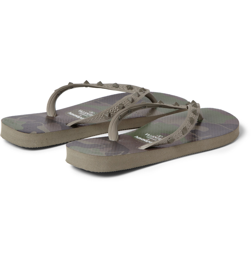 valentino flip flops men's