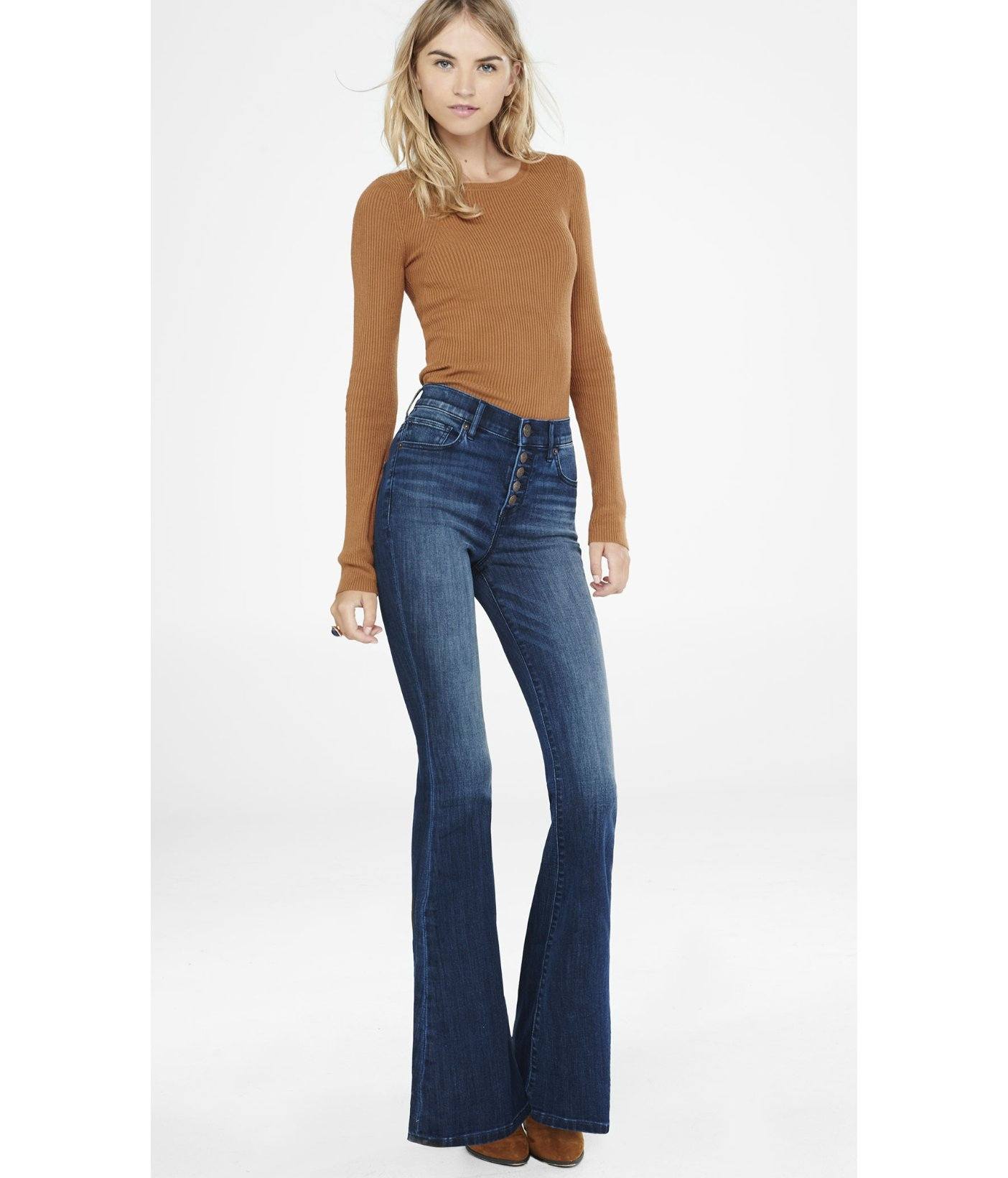 Express high waisted jeans