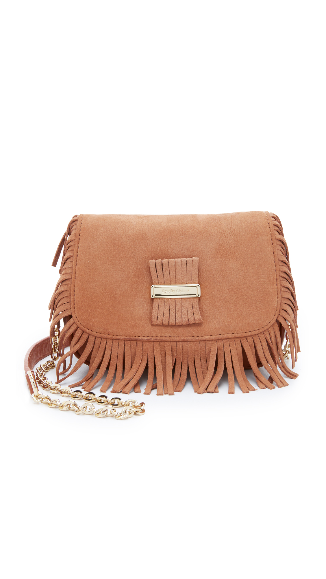 See by chlo Rosita Suede And Leather Shoulder Bag in Brown | Lyst  