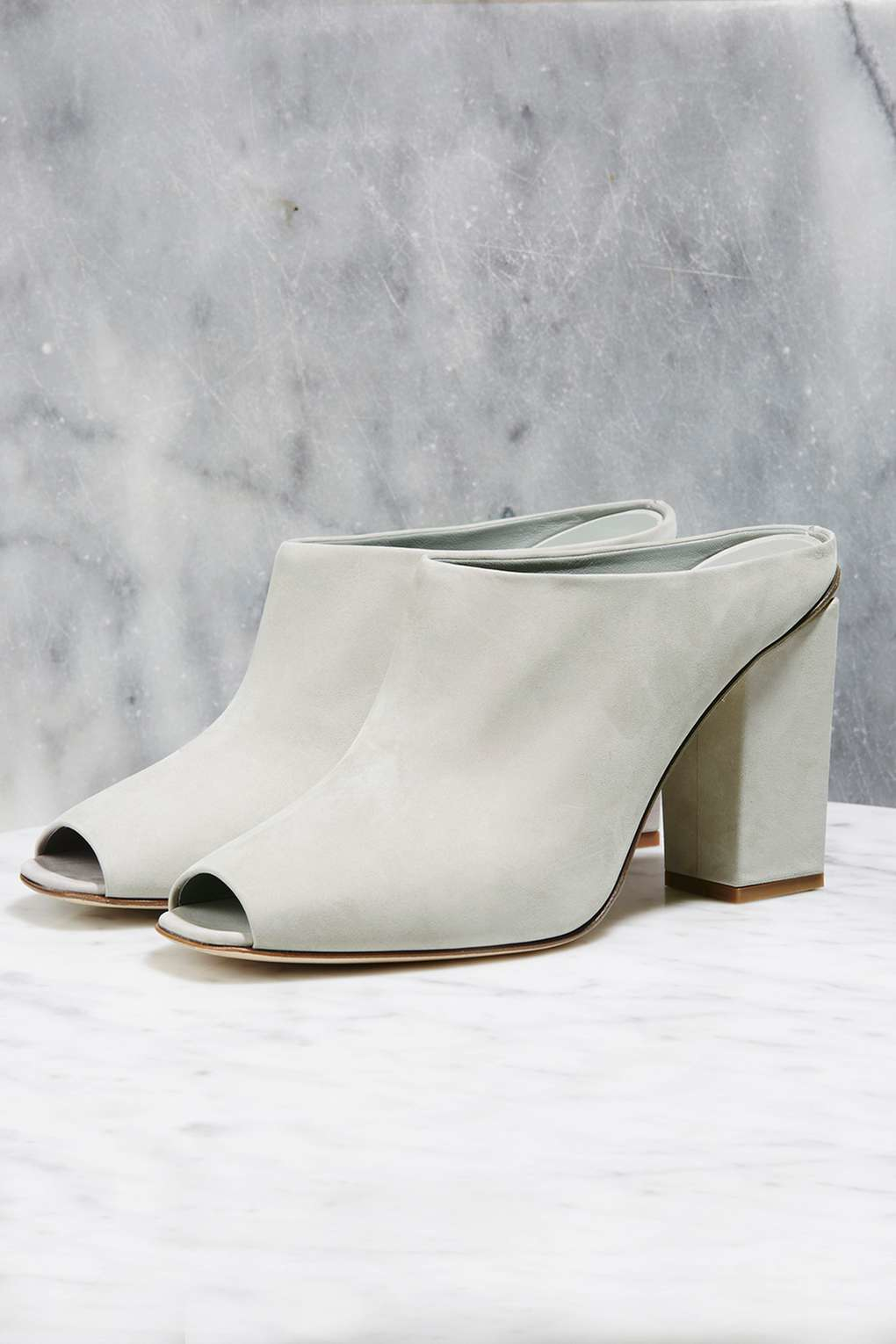 Lyst - Topshop The Suede Mule By Boutique in Gray