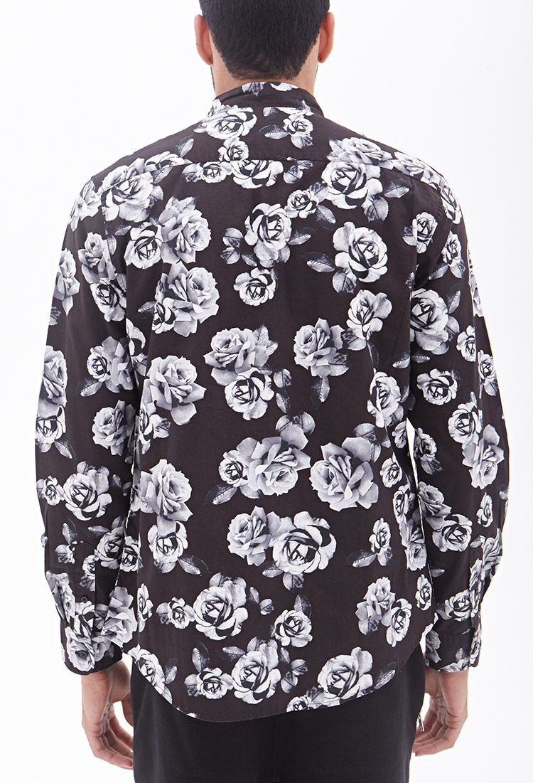rose print shirt forever 21