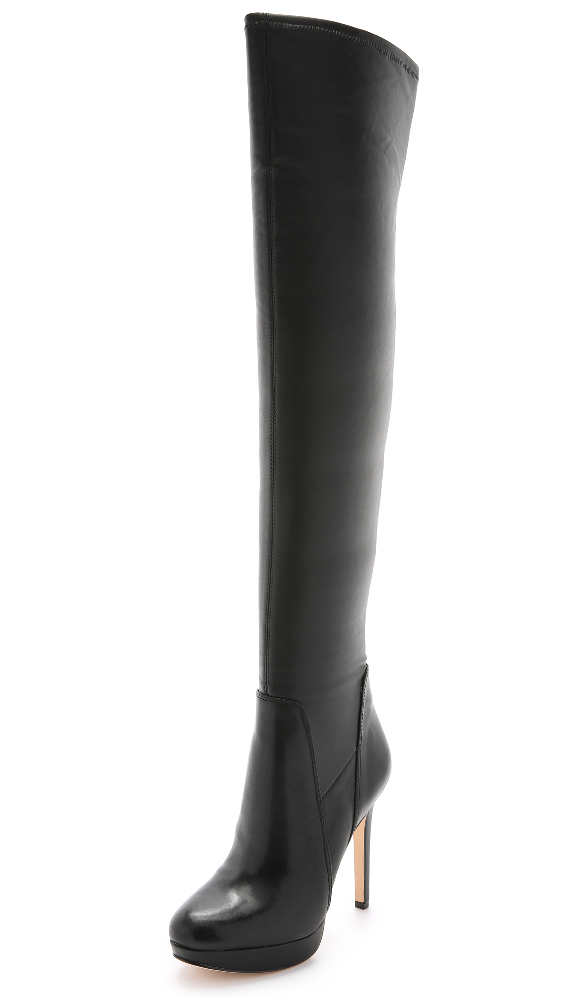 Lyst - Sam Edelman Amber Stretch Over The Knee Boots in Black