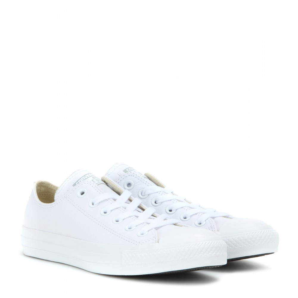 Lyst - Converse Chuck Taylor All Star Leather Sneakers in White