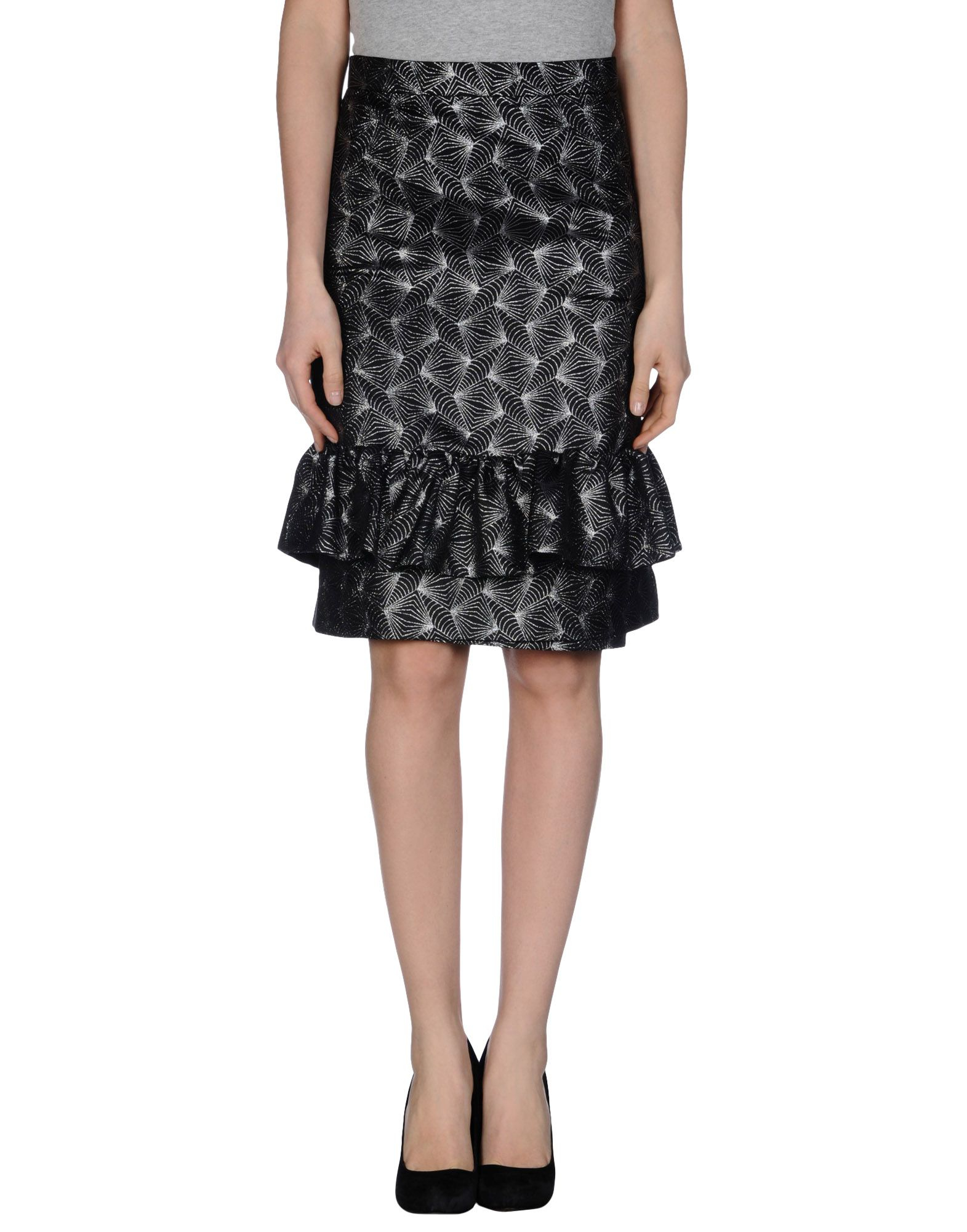 Lyst - Dries Van Noten 3/4 Length Skirt in Black