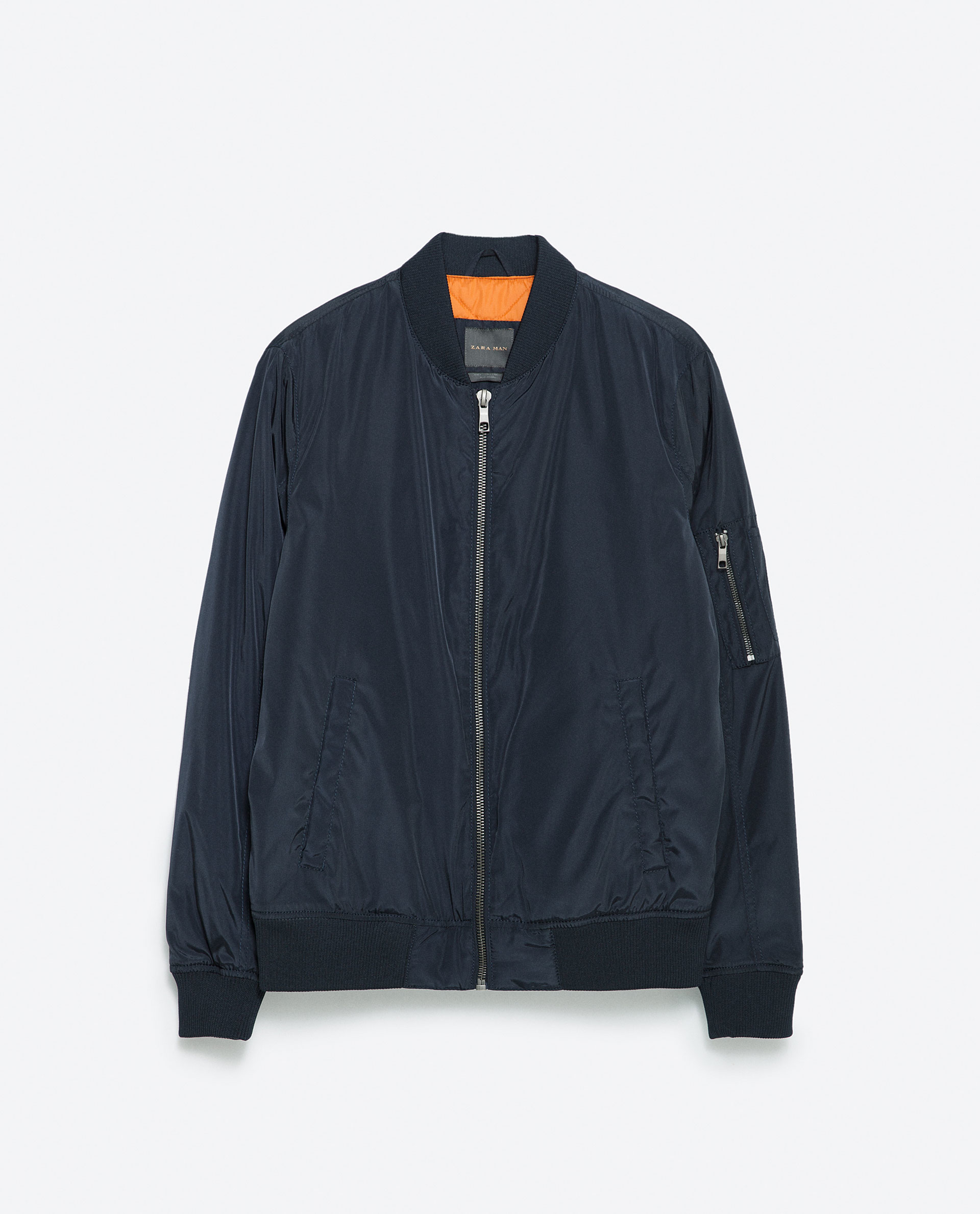 Zara Bomber Jacket With Quilted Lining Bomber Jacket With Quilted ...