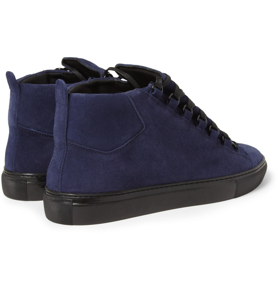 blue balenciaga arena sneakers