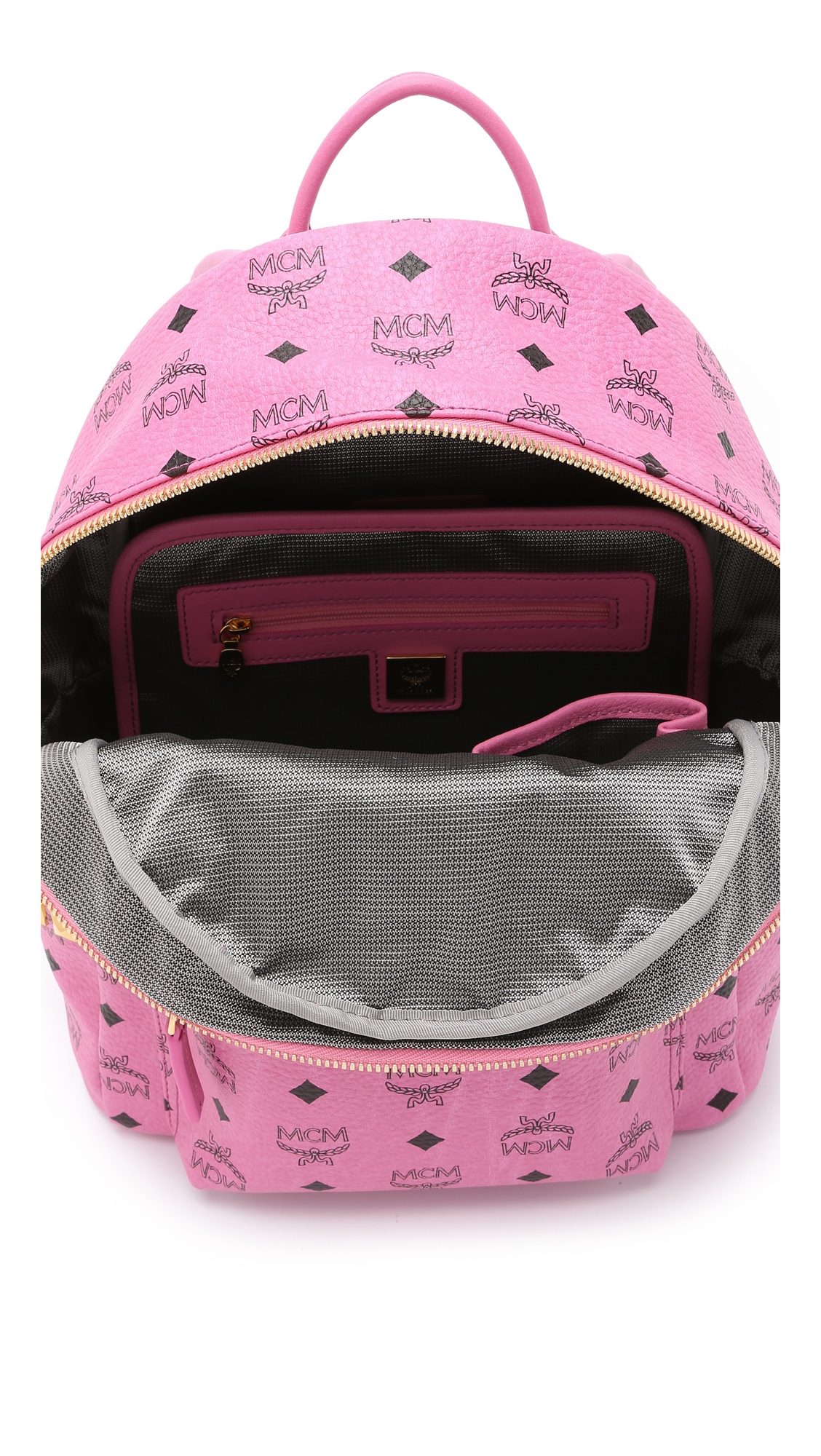 mcm backpack in pink