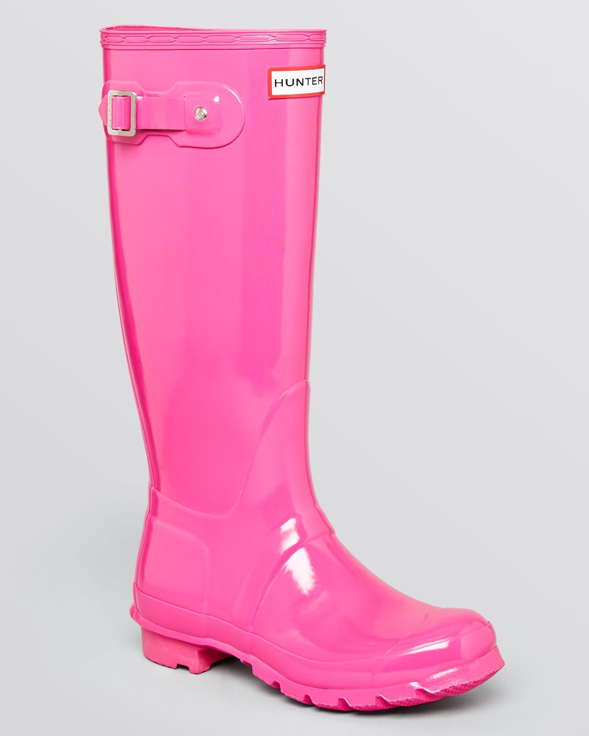 Hunter Rain Boots Original Tall Gloss in Pink (Lipstick) | Lyst