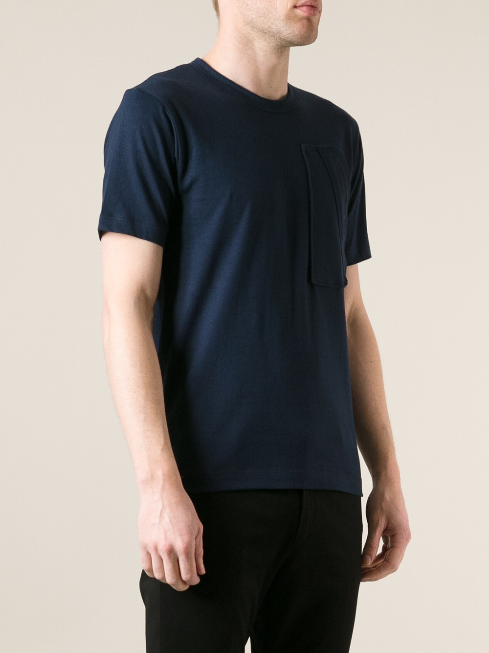 Lyst - Comme Des Garçons Pocket Tshirt in Blue for Men