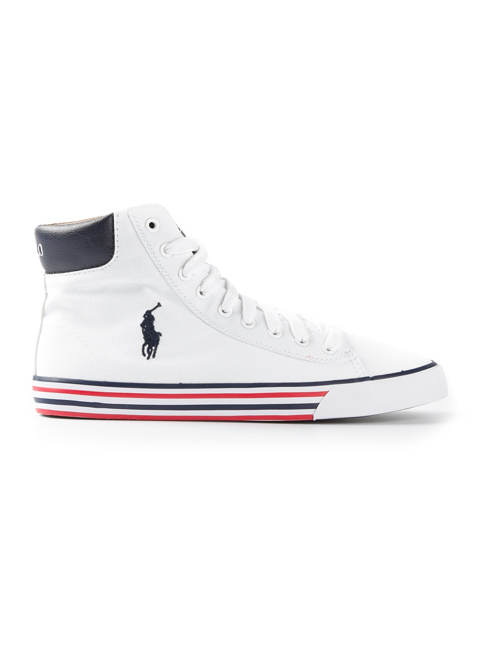 Polo Ralph Lauren Hi-Top Sneaker in White for Men | Lyst