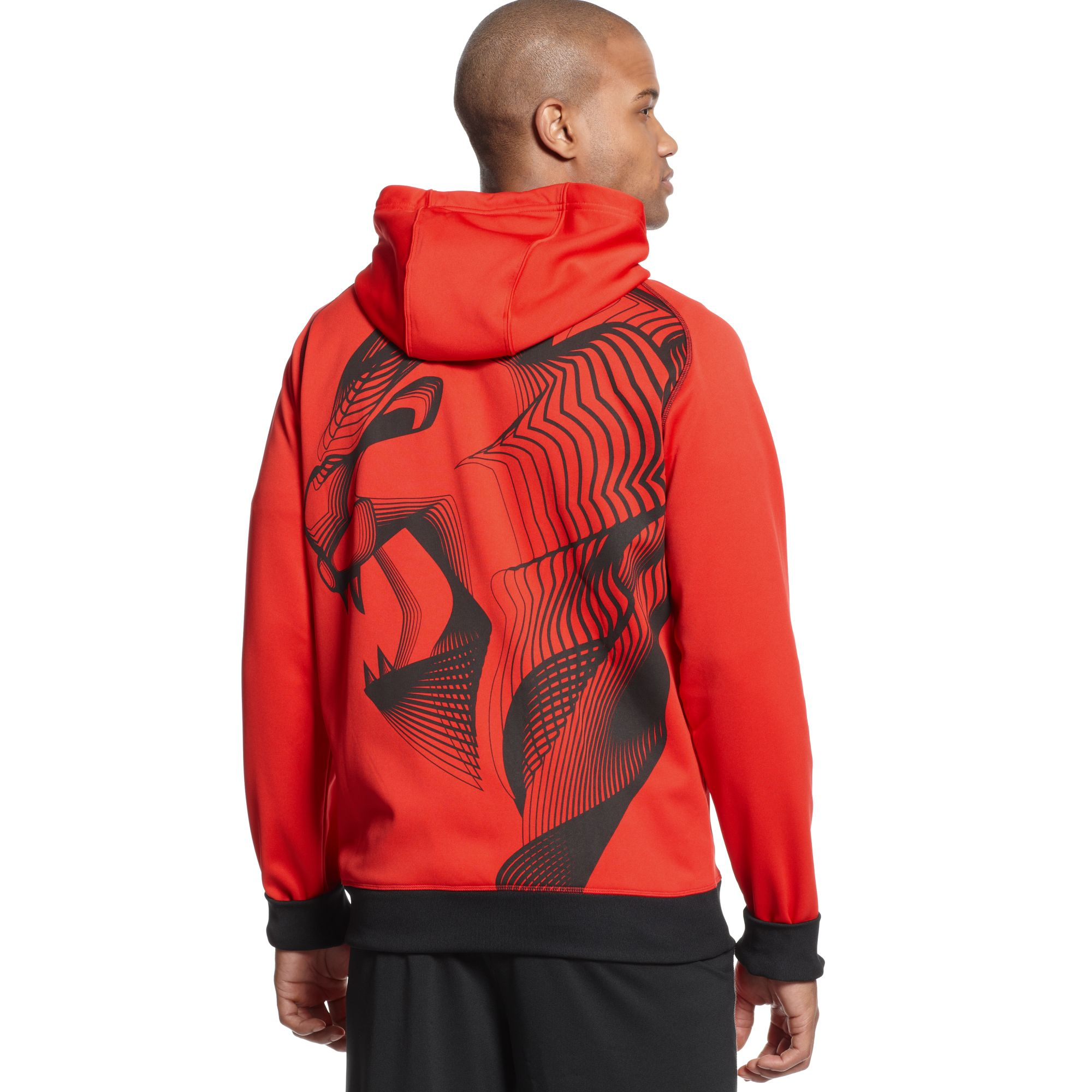 red nike hoodie without hood