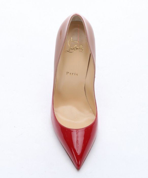 Christian louboutin Red And Nude Patent Leather \u0026#39;pigalle Follies ...