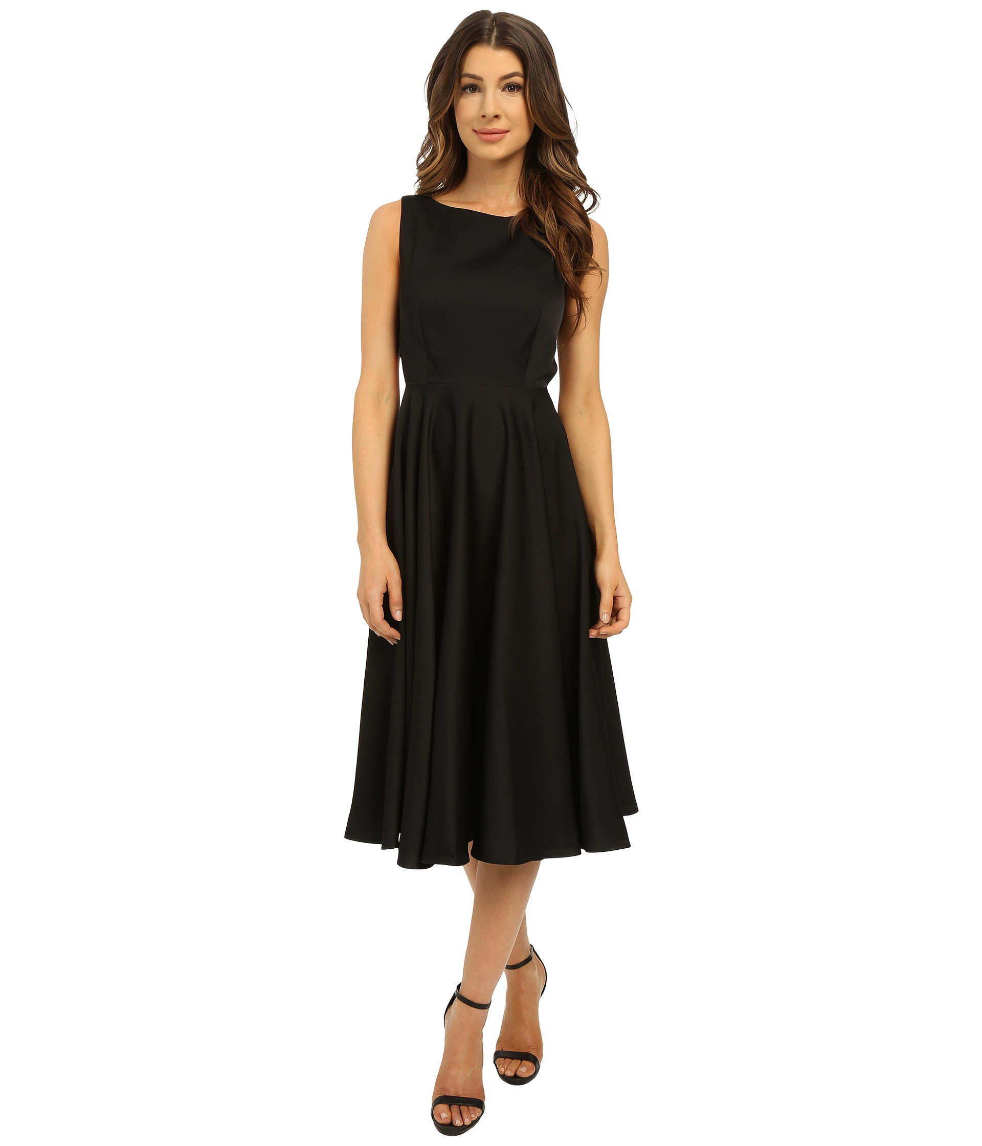 Ted baker Lyxa Cut Out Full Skirt Midi Dress in Black - Save 29% | Lyst