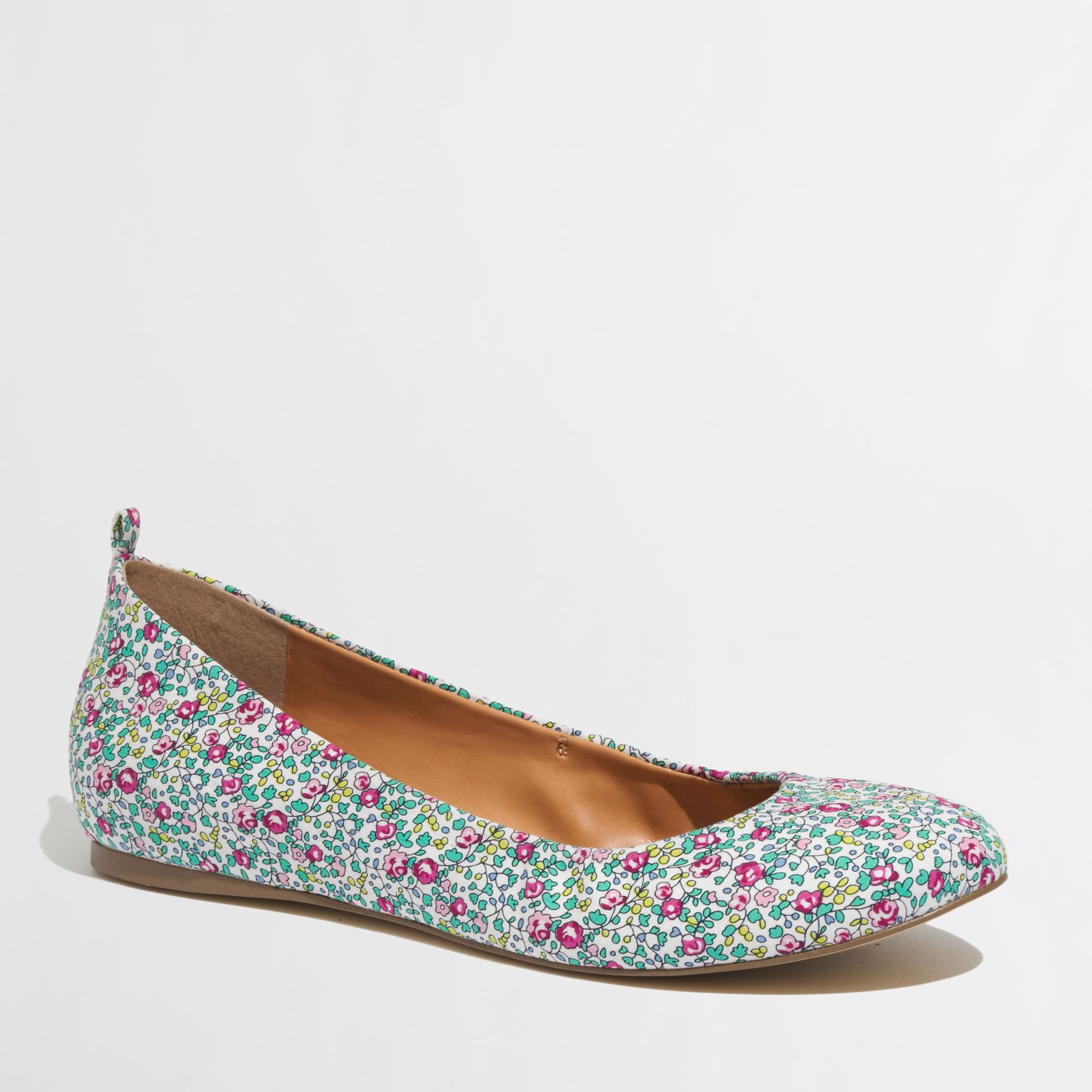 J.crew Factory Anya Printed Ballet Flats in Floral | Lyst