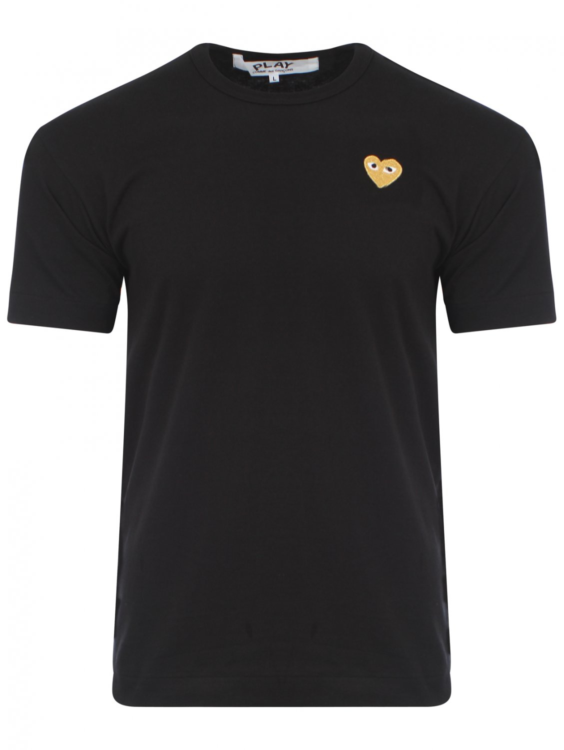 Play comme des garçons Play Mens Gold Heart T-shirt Black in Gold for ...