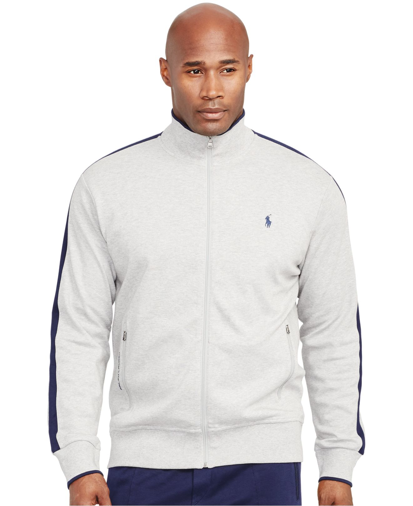 Polo Ralph Lauren Big And Tall Full-zip Interlock Track Jacket in White ...