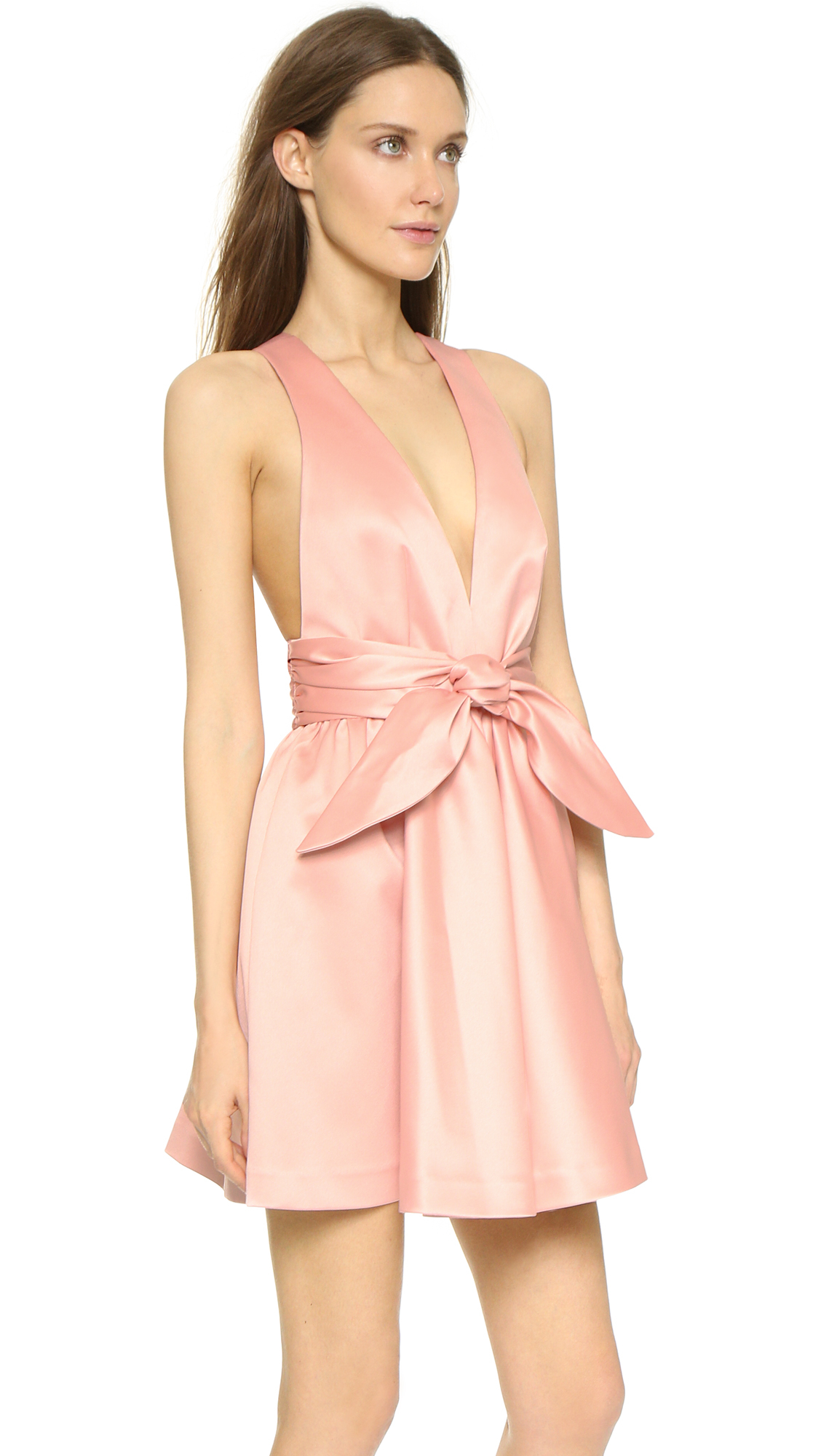 Rachel Zoe Beck Sleeveless Tie Waist Dress In Pink Lyst Gallery