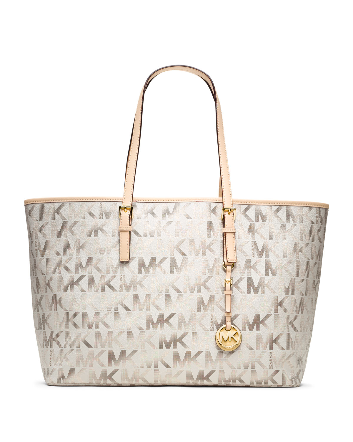 Lyst Michael Kors Medium Jet Set Multifunction Logo Travel Gallery