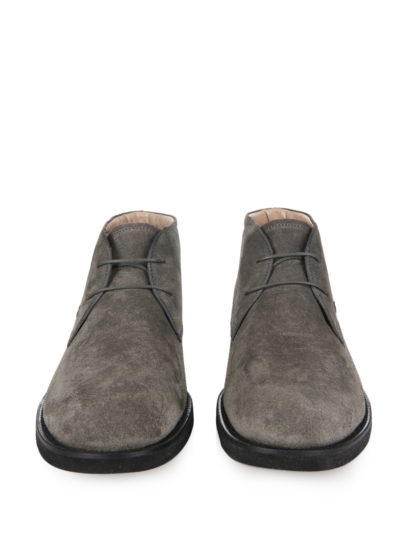 tod's suede boots mens