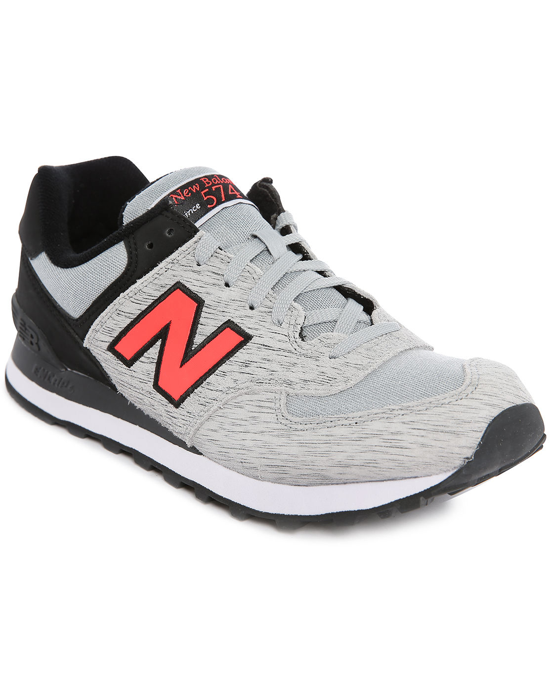 New balance 574 Grey-black Suede Sneakers in Gray for Men (grey) | Lyst