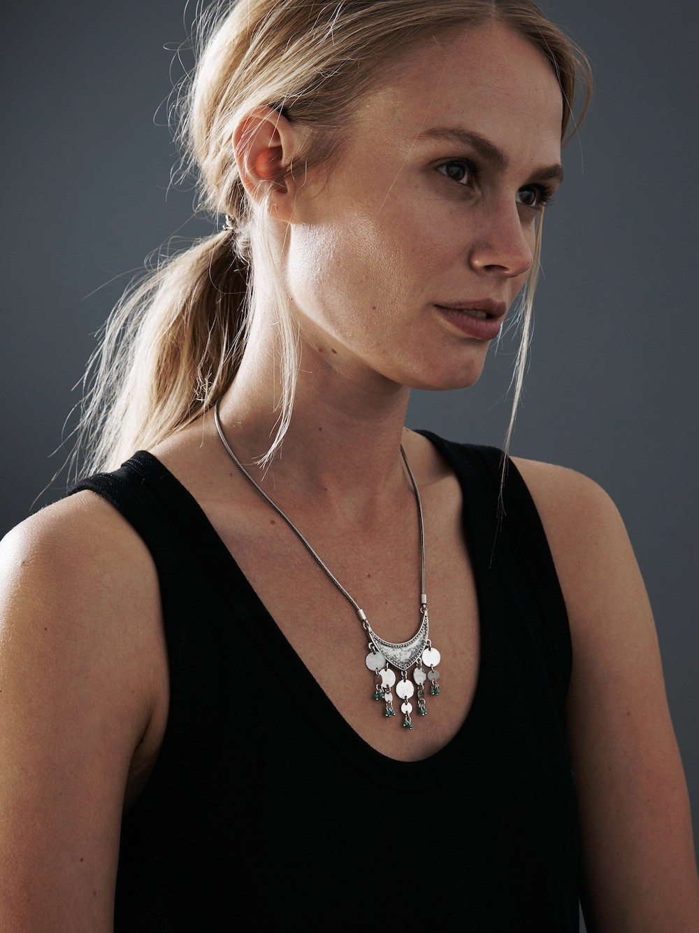 Lyst - Jenny Bird August Moon Necklace in Metallic