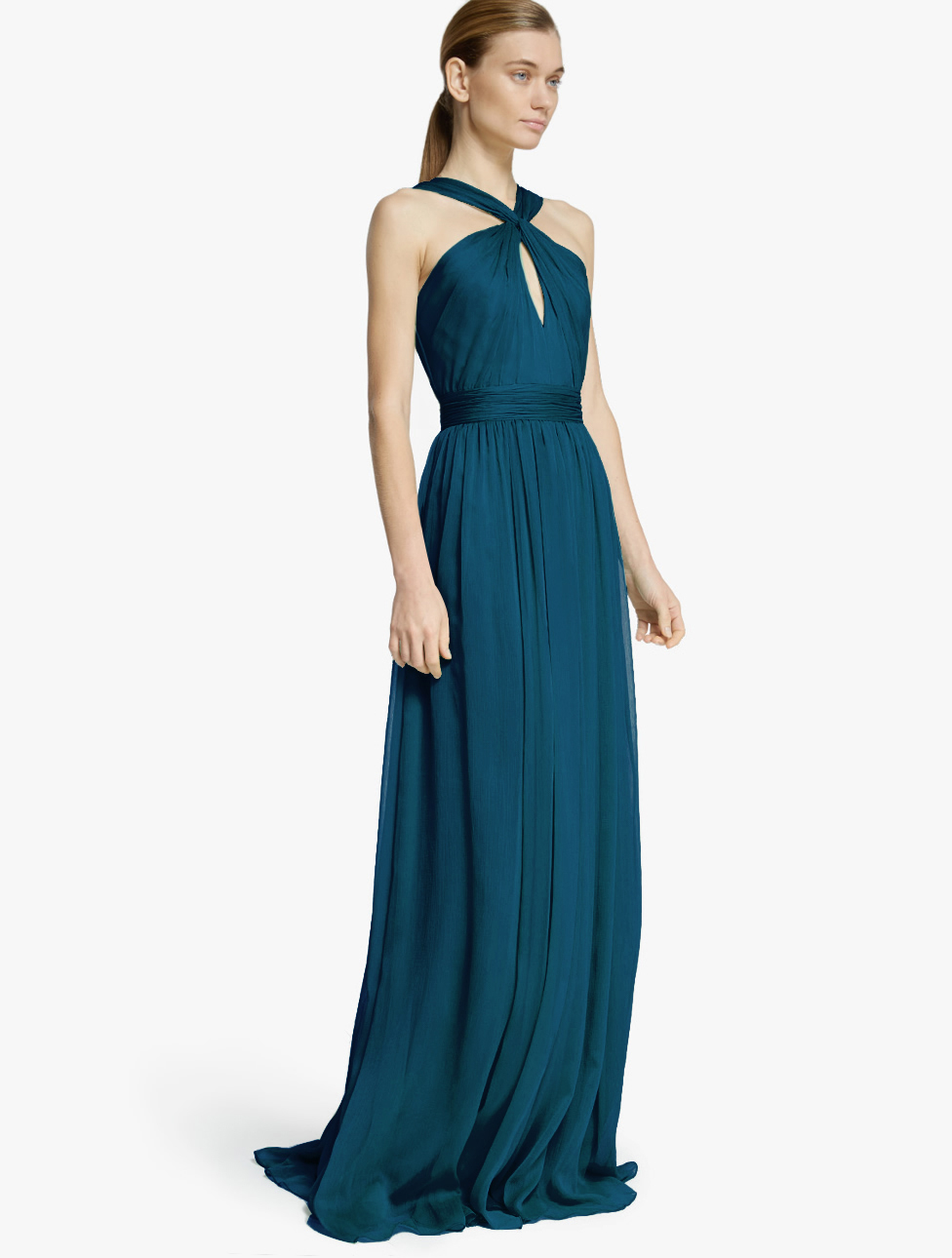 halston halter gown